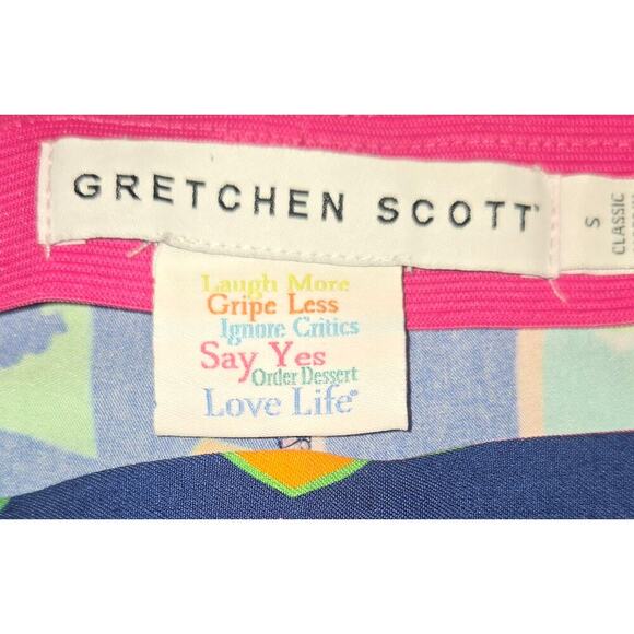 Gretchen Scott Gripeless Pants Size Small Ladies Siena Navy - Picture 5 of 10